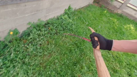 Mow The Grass POV Stock Footage 194932746