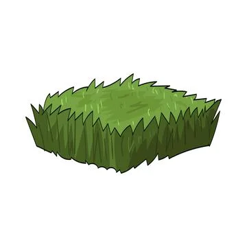 Mowed grass illustration Stock Illustration