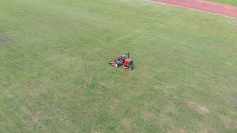 Mower cutting grass Video stock 95941530