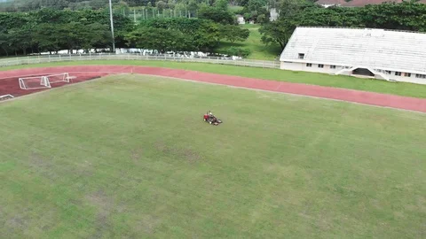 Mower cutting grass Stock-Footage 117266376