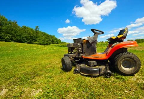 Mower landscape. Stock Photos