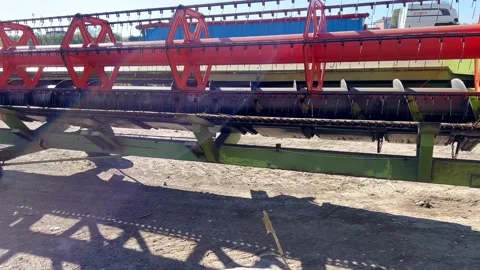 Mower on a trailer for transportation Stock Footage 219650127