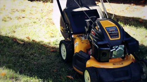 Mowing the grass 3 Stock Footage 864288