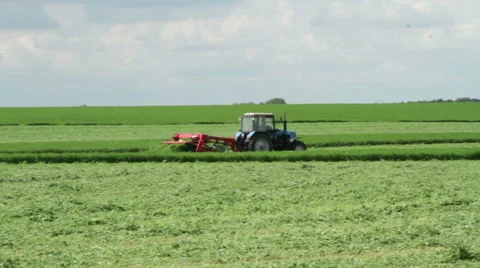The mowing of grass Stock Footage 63351161