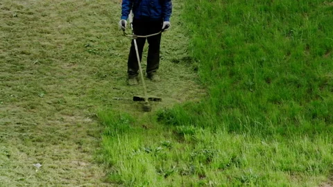 Mowing grass Stock Footage 131200941