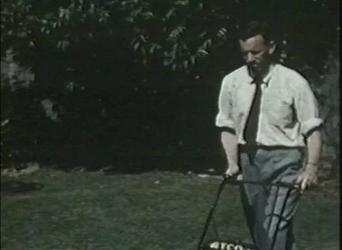 Mowing The Lawn (1948) Stock Footage 153470907