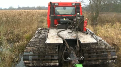 Mowing marsh 11 Stock Footage 22110180
