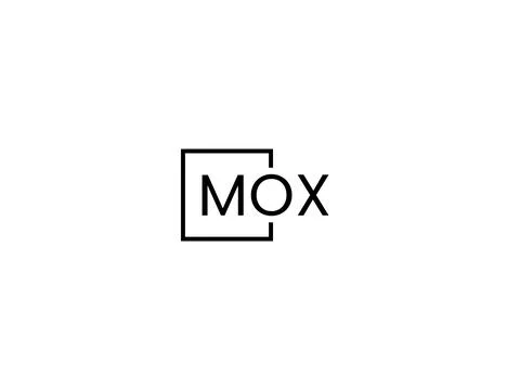 MOX letter initial logo design vector illustration Ilustración de archivo