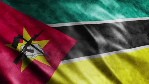 Mozambique Flag Grunge Stock Footage 249037408