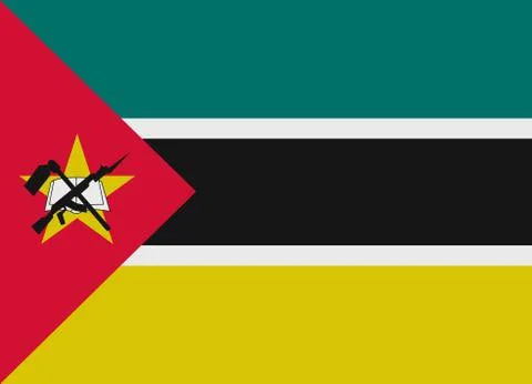 Mozambique flag イラスト素材