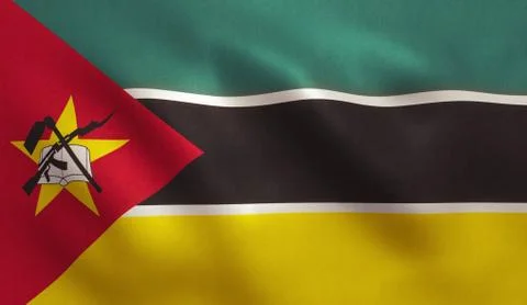 Mozambique Flag Stock Illustration