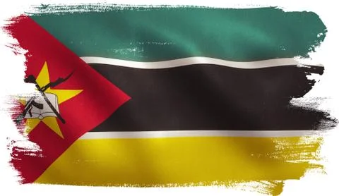 Mozambique Flag Stock Illustration