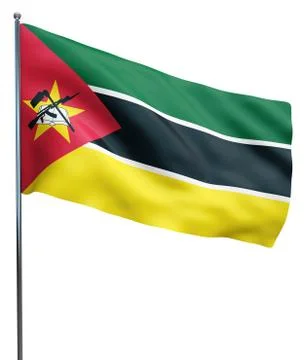 Mozambique Flag Image Stock Illustration