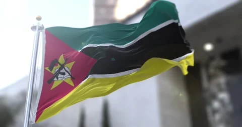 Mozambique-flag-waving-seamless-loop-4k-60fps Stock Footage 331808524