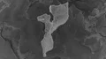 Mozambique - hub of the world. Grayscale 4k or 4k+ Resolution