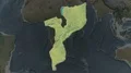 Mozambique - hub of the world. Topographic 4k or 4k+ Resolution