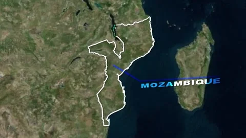 Mozambique Map Animation Stock Footage 273718618