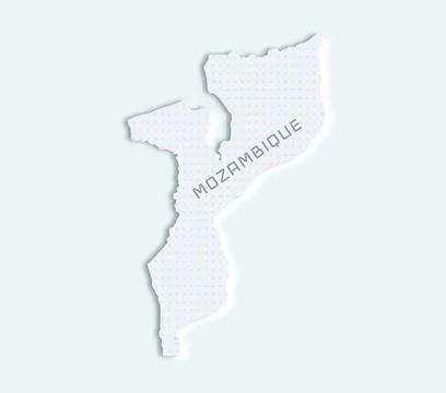 Mozambique map Stock Illustration