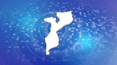 Mozambique Map Intro Stock-Footage 247911387