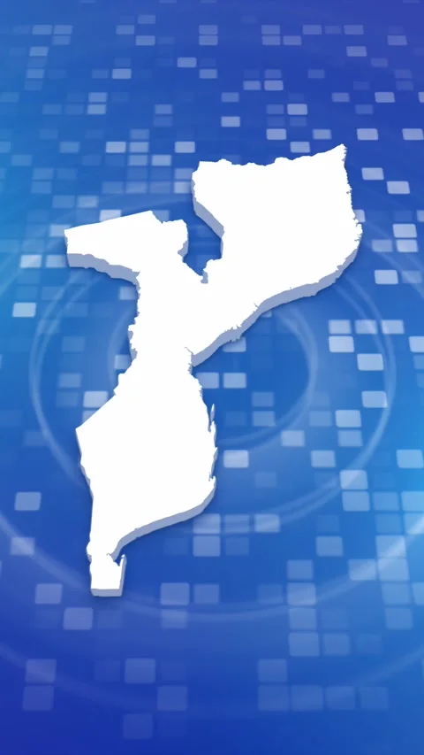 Mozambique Map Intro Stock Footage 259981462