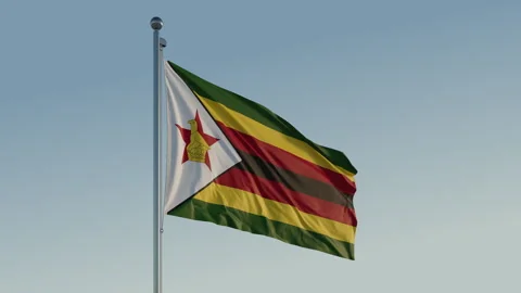 Mozambique Maputo Flag seamless loop Cinematic Realistic Waving Blue Sky 스톡 동영상 316715813