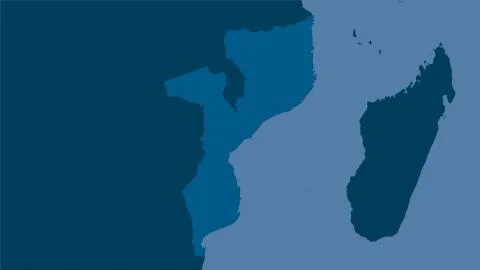 Mozambique, solid - raw data Stock Illustration