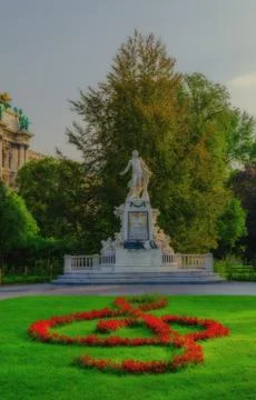 Mozart monument Stock Photos
