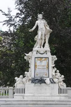 Mozart Monument Stock Photos