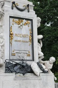 Mozart Monument Stock Photos