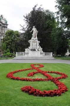 Mozart Monument Stock Photos