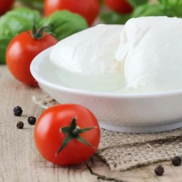 Mozzarella balls Stock Photos