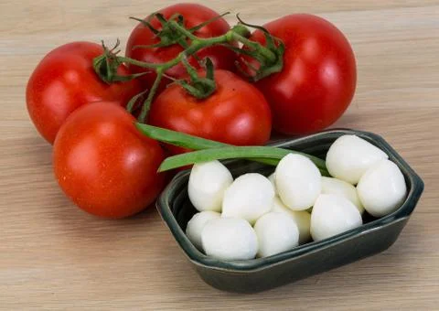 Mozzarella cheese balls Stock Photos