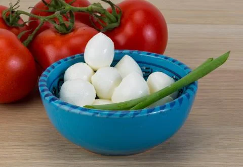Mozzarella cheese balls Stock Photos