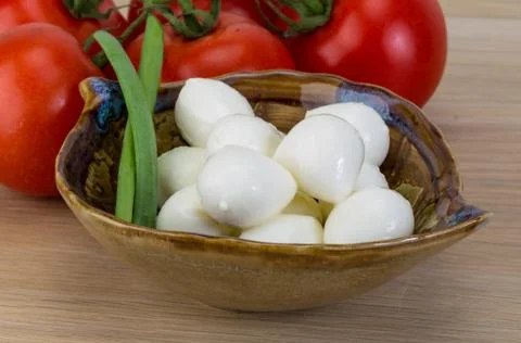 Mozzarella cheese balls Stock Photos