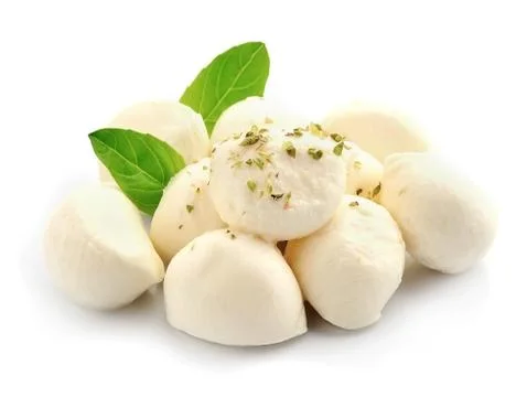 Mozzarella isolated Stock Photos