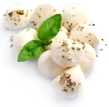 Mozzarella isolated Stock Photos