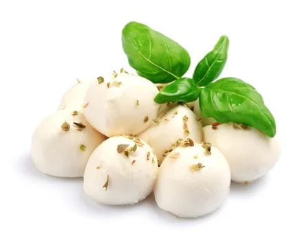 Mozzarella isolated Stock Photos
