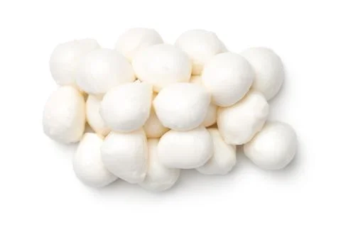 Mozzarella Isolated on White Background Stock Photos