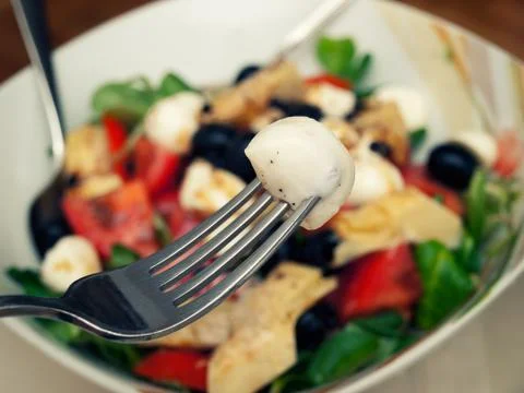 Mozzarella salad Stock Photos