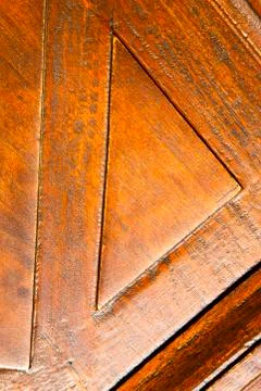 Mozzate rusty brass brown knocker K Stock Photos