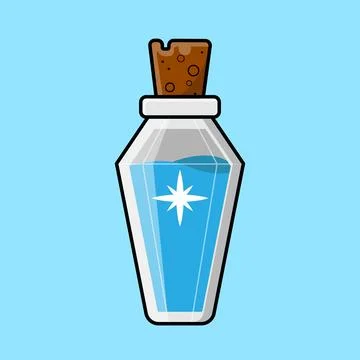 MP Boost Potion Game Item Stock Illustration