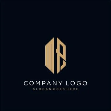 MP Letter logo icon design template elements Illustrazione stock