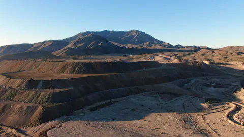 MP Materials Rare Earth Mine - Mountain Pass, CA Stock-Footage 166419362