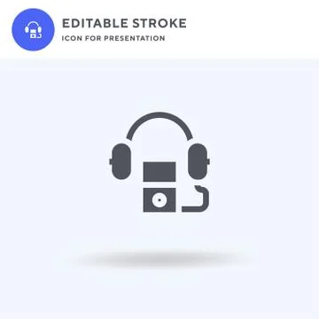 Mp Player icon vector, filled flat sign, solid pictogram isolated on white, logo 스톡 일러스트