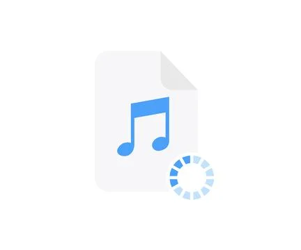 Mp3 format logo design. mp3 file concept vector design and illustration. Stock Illustration