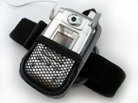 Mp3 player armband Stock Photos