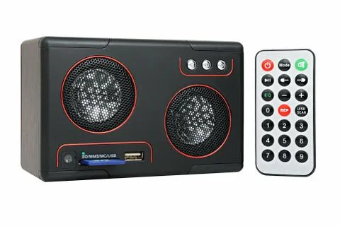 Mp3-player with card-reader and usb Stock Photos