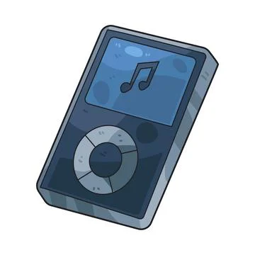 Mp3 player illustration Stock Illustration