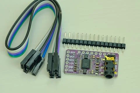 MP3 player module, voice module, 4 MB, voice playback, startup I/O, serial po Stock Photos