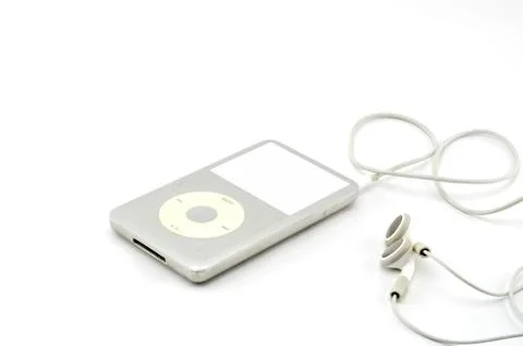 Mp3 player on white background Stock Photos